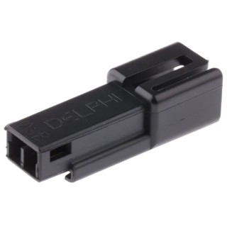 Delphi Metri-Pack 150 Automotive Connector Male Black Cable 2 Way Crimp Termination 12047663