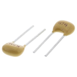 KEMET 470 nF Multilayer Ceramic Capacitor, 50V dc, ±20 %, Through Hole Radial Mount C320C474M5U5TA