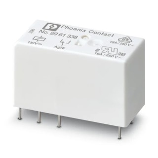 Phoenix Contact Power Relay PCB Mount SPDT 110V dc Coil 16A Switching Current 2961338