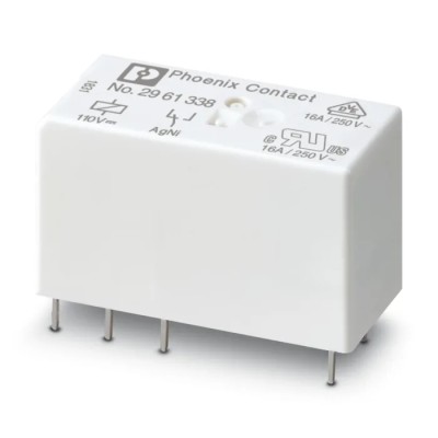 Phoenix Contact Power Relay PCB Mount SPDT 110V dc Coil 16A Switching Current 2961338