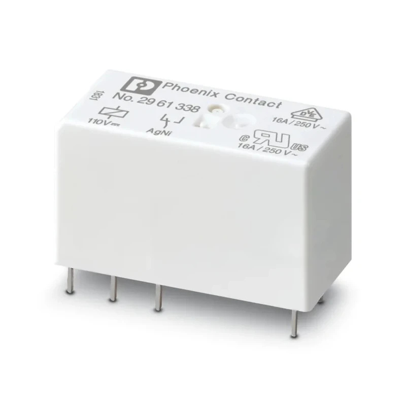 Phoenix Contact Power Relay PCB Mount SPDT 110V dc Coil 16A Switching Current 2961338