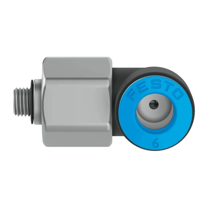 Festo Pneumatic Rotary Union Polybutylene Terephthalate Material Push-in Tube Connection 6mm 14 bar Max Pressure QSRL-M5-6