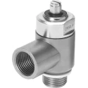 Festo Flow Regulator Flow Controller , High Alloy Steel, 10 bar Max Pressure, Female Inlet, German Origin CRGRLA-1/2-B