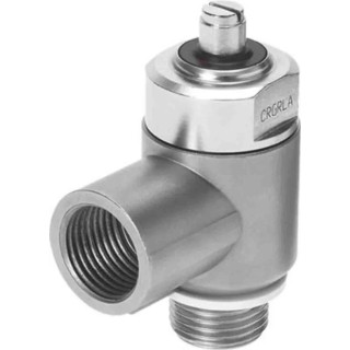 Festo Flow Regulator Flow Controller , High Alloy Steel, 10 bar Max Pressure, Female Inlet, German Origin CRGRLA-1/2-B