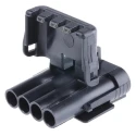 Delphi Weather-Pack Male 4 Way Black Automotive Connector Cable Crimp Termination 12020830