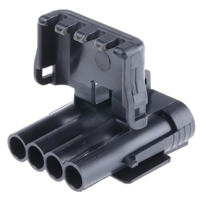 Delphi Weather-Pack Male 4 Way Black Automotive Connector Cable Crimp Termination 12020830
