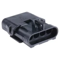 Delphi Weather-Pack Male 4 Way Black Automotive Connector Cable Crimp Termination 12020830