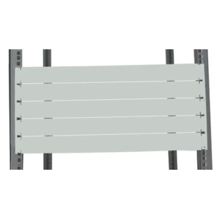 RS PRO Grey Steel 2U 483 mm 9mm Rack Panel 802-0229