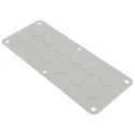 Rittal Steel Grey Metal Gland Plate 220mm Width 90mm Length for Enclosure Type Kx 1581200