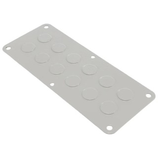 Rittal Steel Grey Metal Gland Plate 220mm Width 90mm Length for Enclosure Type Kx 1581200