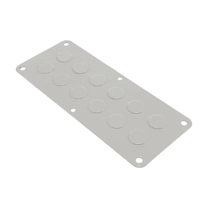Rittal Steel Grey Metal Gland Plate 220mm Width 90mm Length for Enclosure Type Kx 1581200