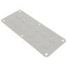 Rittal Steel Grey Metal Gland Plate 220mm Width 90mm Length for Enclosure Type Kx 1581200