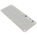 Rittal Steel Grey Metal Gland Plate 220mm Width 90mm Length for Enclosure Type Kx 1581200
