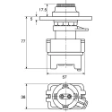 Eaton Panel Mount LED Pilot Light 30 mm Cutout, 250 V AC/DC, IP66, Round, Plastic Body GHG4188170R0051