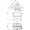 Eaton 2 Position Knob Actuator 16 A, 400V AC, 3 Phase, ATEX Certified, Model GHG4188190R6002