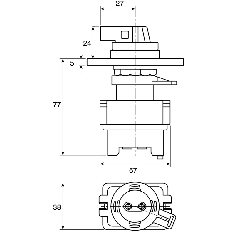 Eaton 2 Position Knob Actuator 16 A, 400V AC, 3 Phase, ATEX Certified, Model GHG4188190R6002