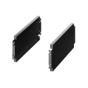Rittal Plinth Panels Sheet Steel Black RAL 9005 300mm Width 300mm Depth 200mm Height for Use with AX Enclosures 2820320