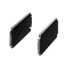 Rittal Plinth Panels Sheet Steel Black RAL 9005 300mm Width 300mm Depth 200mm Height for Use with AX Enclosures 2820320