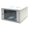 RS PRO 9U Wall Mount Steel Server Cabinet with Transparent Door, Grey, 510 x 600 x 450 mm 802-0324