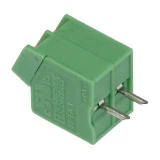 Phoenix Contact 5, SPTA 1/2-3 Series Right Angle PCB Terminal Block, 2 Contacts, 3.5 mm Pitch, 400V, 13.5A 1752104