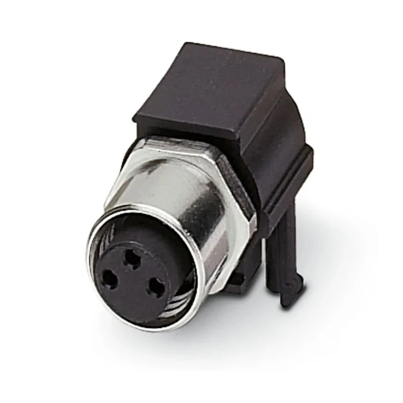 Phoenix Contact Circular Connector Panel Mount M8 Socket Female 3 Contacts 4A IP67 SACC Series 1524788