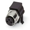 Phoenix Contact Circular Connector Panel Mount M8 Socket Female 3 Contacts 4A IP67 SACC Series 1524788