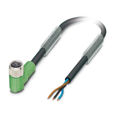 Phoenix Contact Sensor Actuator Cable SAC-3P- 3.0-PUR/M 8FR, Female 3 Way Right Angle to 3 Way Unterminated, 3 m 1669741