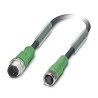 Phoenix Contact Sensor Actuator Cable, Male 3 Way Straight to Female 3 Way Straight, Polyurethane Jacket, 1.5 m 1668810