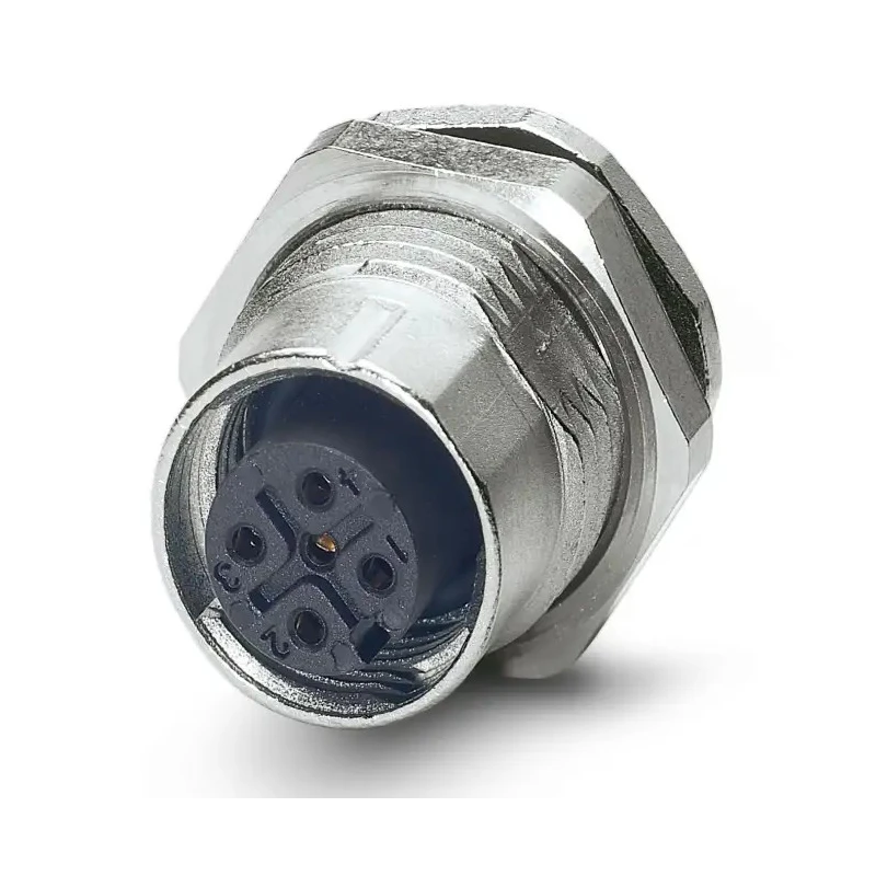Phoenix Contact Circular Connector 5 Contacts Bulkhead Mount M12 Plug Female IP67 SACC Series 1542761