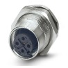 Phoenix Contact Circular Connector 5 Contacts Bulkhead Mount M12 Plug Female IP67 SACC Series 1542761