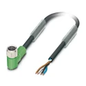 Phoenix Contact Female 4 Way Right Angle to 4 Way Unterminated Sensor Actuator Cable 1.5m 1681871