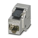 Phoenix Contact RJ45 Socket Insert, Guide Socket Series VS-08-BU-RJ45-6/KA/LSA for PCB Assembly 8 Position Silver 1653168