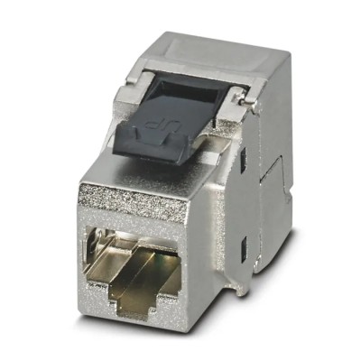 Phoenix Contact RJ45 Socket Insert, Guide Socket Series VS-08-BU-RJ45-6/KA/LSA for PCB Assembly 8 Position Silver 1653168