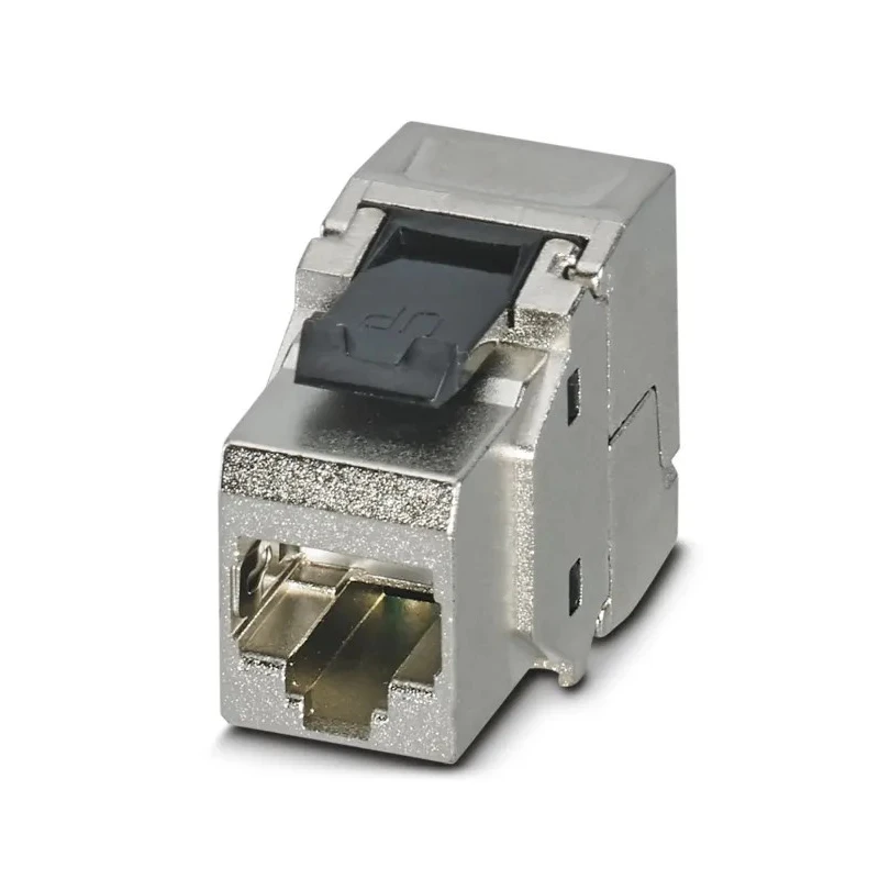 Phoenix Contact RJ45 Socket Insert, Guide Socket Series VS-08-BU-RJ45-6/KA/LSA for PCB Assembly 8 Position Silver 1653168
