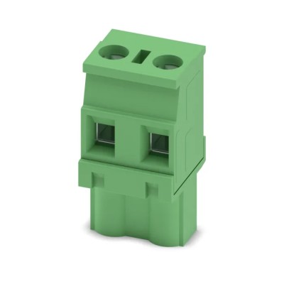 Phoenix Contact Pluggable Terminal Block 2-Contact, 7.5 mm Pitch, 1 Row, 12A Current, 400V Voltage, Green GMVSTBW 1737819