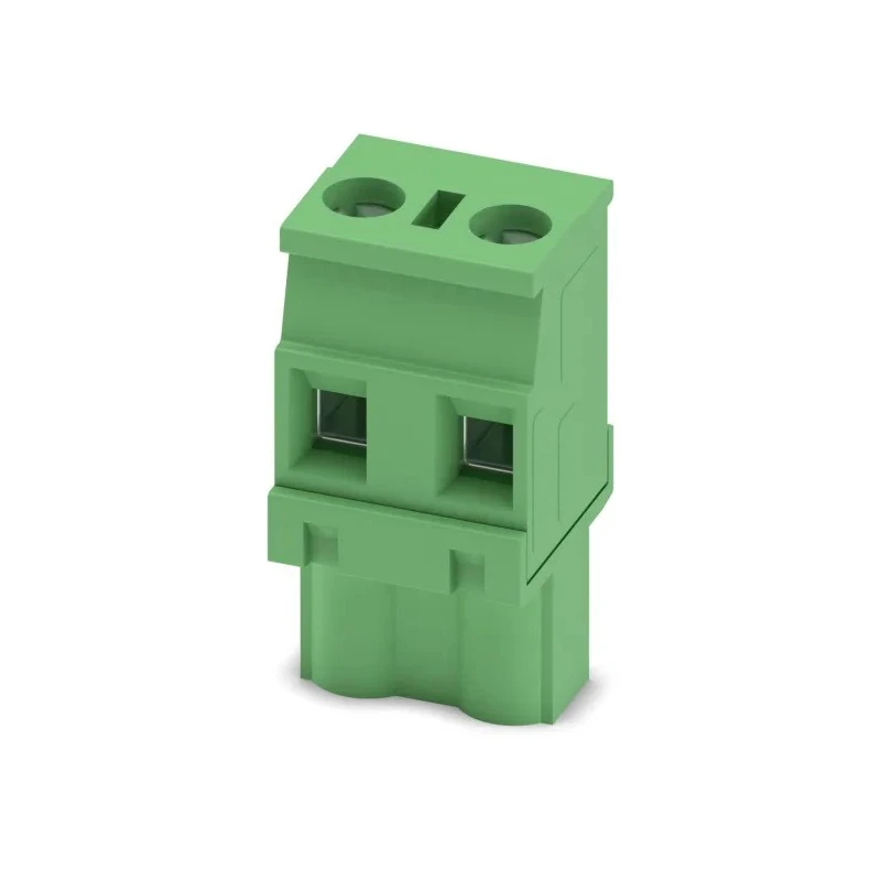 Phoenix Contact Pluggable Terminal Block 2-Contact, 7.5 mm Pitch, 1 Row, 12A Current, 400V Voltage, Green GMVSTBW 1737819
