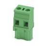 Phoenix Contact Pluggable Terminal Block 2-Contact, 7.5 mm Pitch, 1 Row, 12A Current, 400V Voltage, Green GMVSTBW 1737819