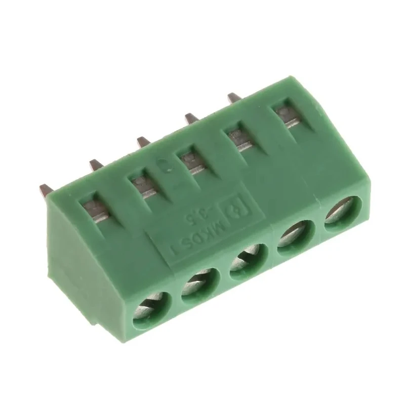 Phoenix Contact MKDS 1/5-3.5 Series Straight PCB Terminal Block 5 Contacts 3.5 mm Pitch 400V 13.5A 1 Row 1751277