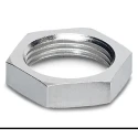 Phoenix Contact Connector Accessory Flat Nut for Flush Type Connector Zinc Nickel Copper Material 1504071
