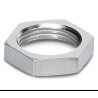 Phoenix Contact Connector Accessory Flat Nut for Flush Type Connector Zinc Nickel Copper Material 1504071