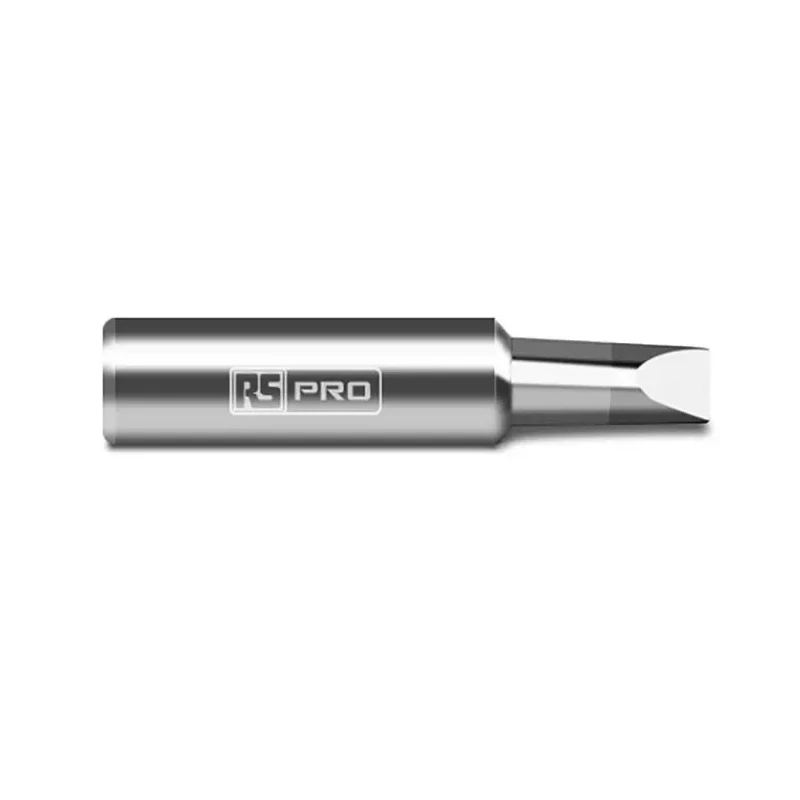 RS PRO 4.6 mm Straight Chisel 5 mm Soldering Iron Tip for use with RS PRO Soldering Irons 202-4543