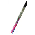 RS PRO Industrial 7/2/4A Series Unscreened Multicore Data Cable, 4 Cores, 0.22 mm², Black Polyvinyl Chloride 202-4861