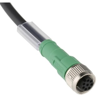 Phoenix Contact 8 Way Straight to Female 8 Way Unterminated Sensor Actuator Cable 10m 30V Polyurethane Jacket 1520372