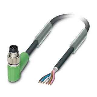 Phoenix Contact Male 6 Way Right Angle to 6 Way Unterminated Sensor Actuator Cable 1.5 m 30V SAC-6P-M 8MR/1.5-PUR SH 1522341