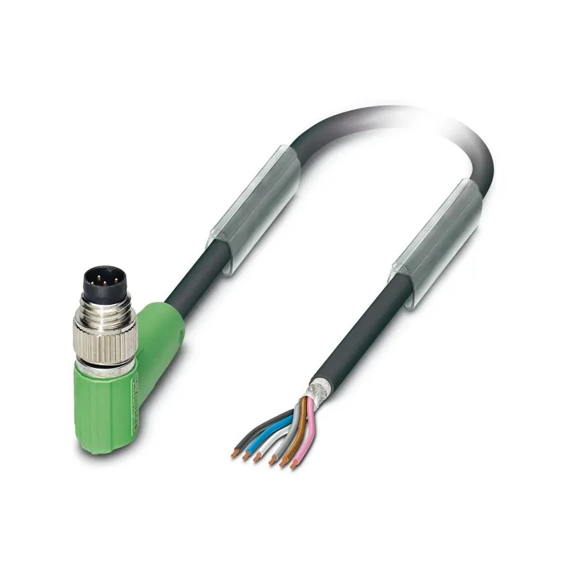 Phoenix Contact Male 6 Way Right Angle to 6 Way Unterminated Sensor Actuator Cable 1.5 m 30V SAC-6P-M 8MR/1.5-PUR SH 1522341