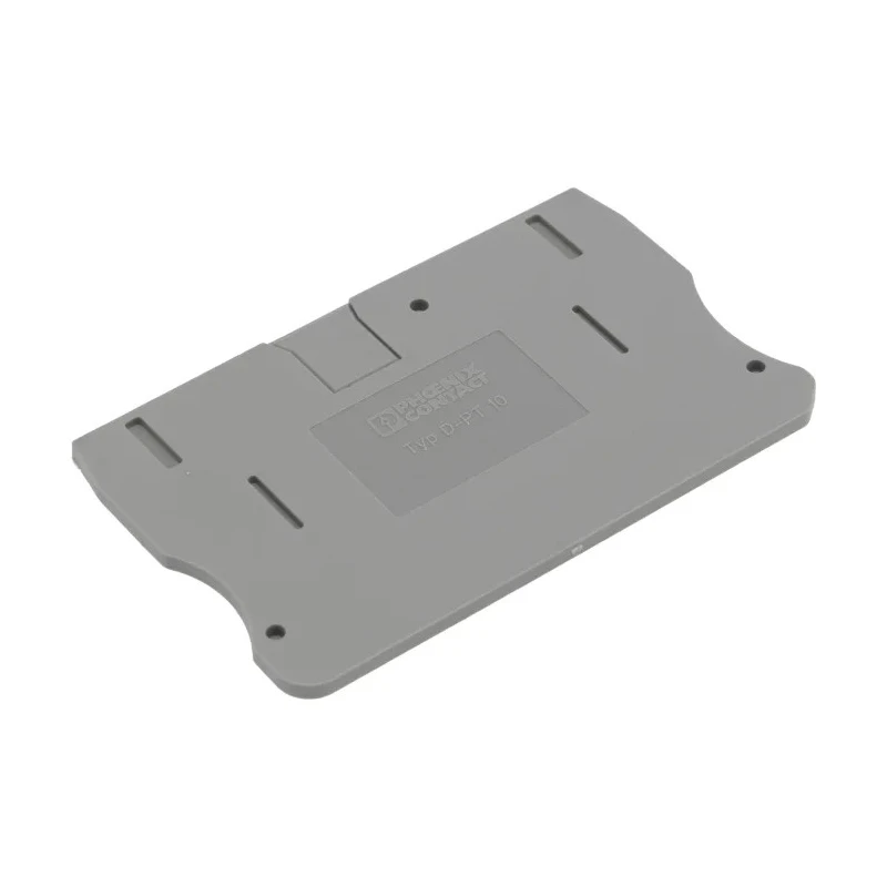 Phoenix Contact D-PT 10 Series Grey Polyamide End Cover for Modular Terminal Block 3212057