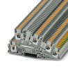 Phoenix Contact PTI 2.5-PE/L/TG Series Earth Terminal Block Grey, 4mm², 3-Level, Push-in 3213960