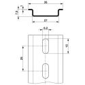 Phoenix Contact Steel DIN Rail, 2 Meter Length, Perforated Steel NS 35/7.5 BLK PERF 2000MM 0801759