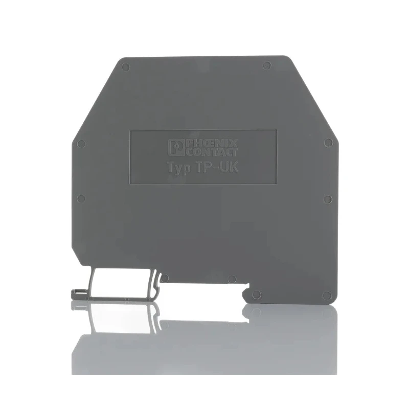 Phoenix Contact TP-UK Series Grey Partition Plate for Modular Terminal Block 99x90x2 mm 3003046