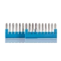 Phoenix Contact Jumper Bar 10 Ways 5.2mm Pitch Green Polyvinyl Chloride FBS 10-5 BU 3036916